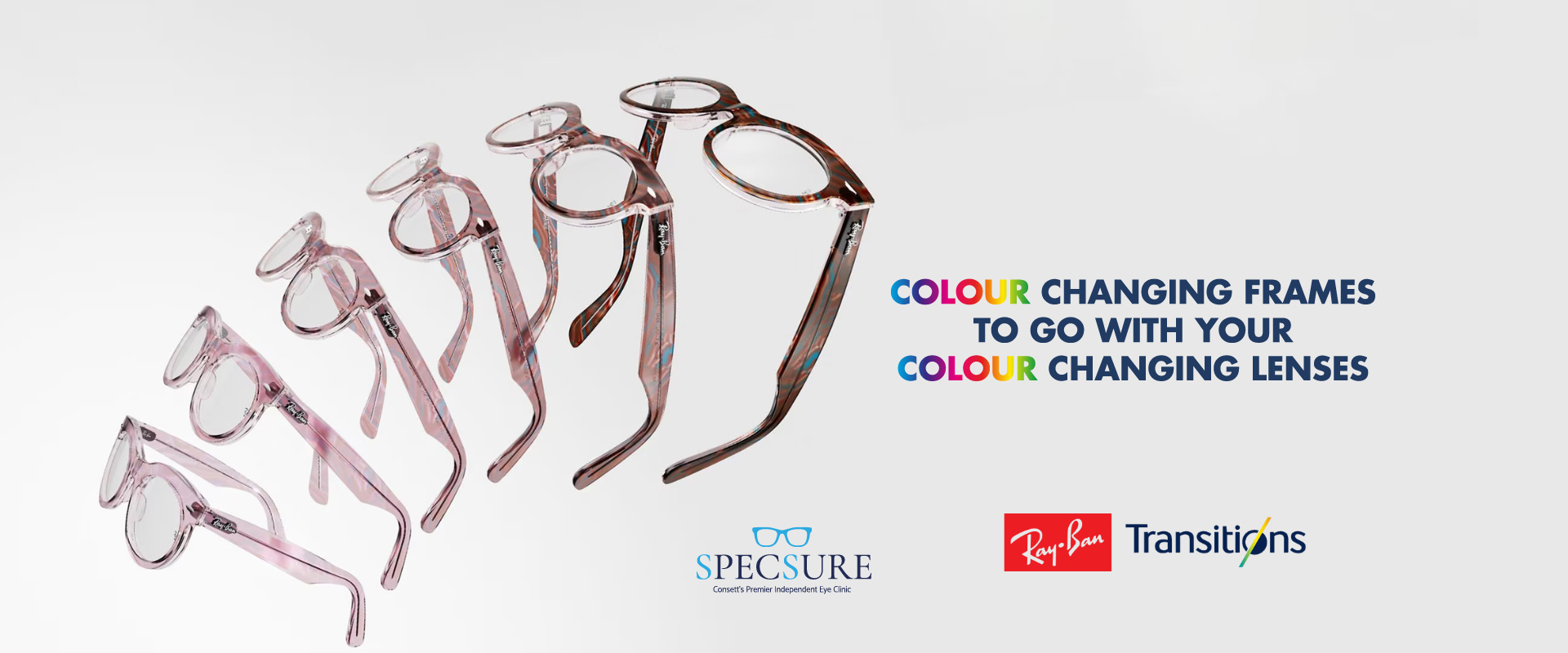 brands banner showing colour changing frames